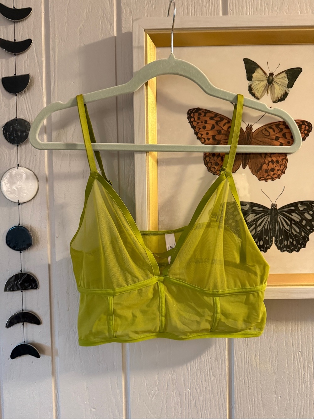 Auden Sheer Lime Green Mesh Bralette